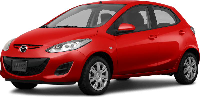 red mazda car