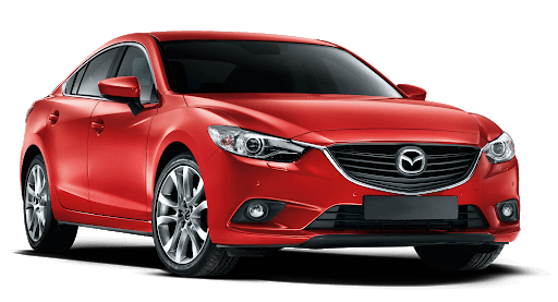 red mazda car